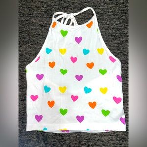 FOREVER21 Heart Crop Top